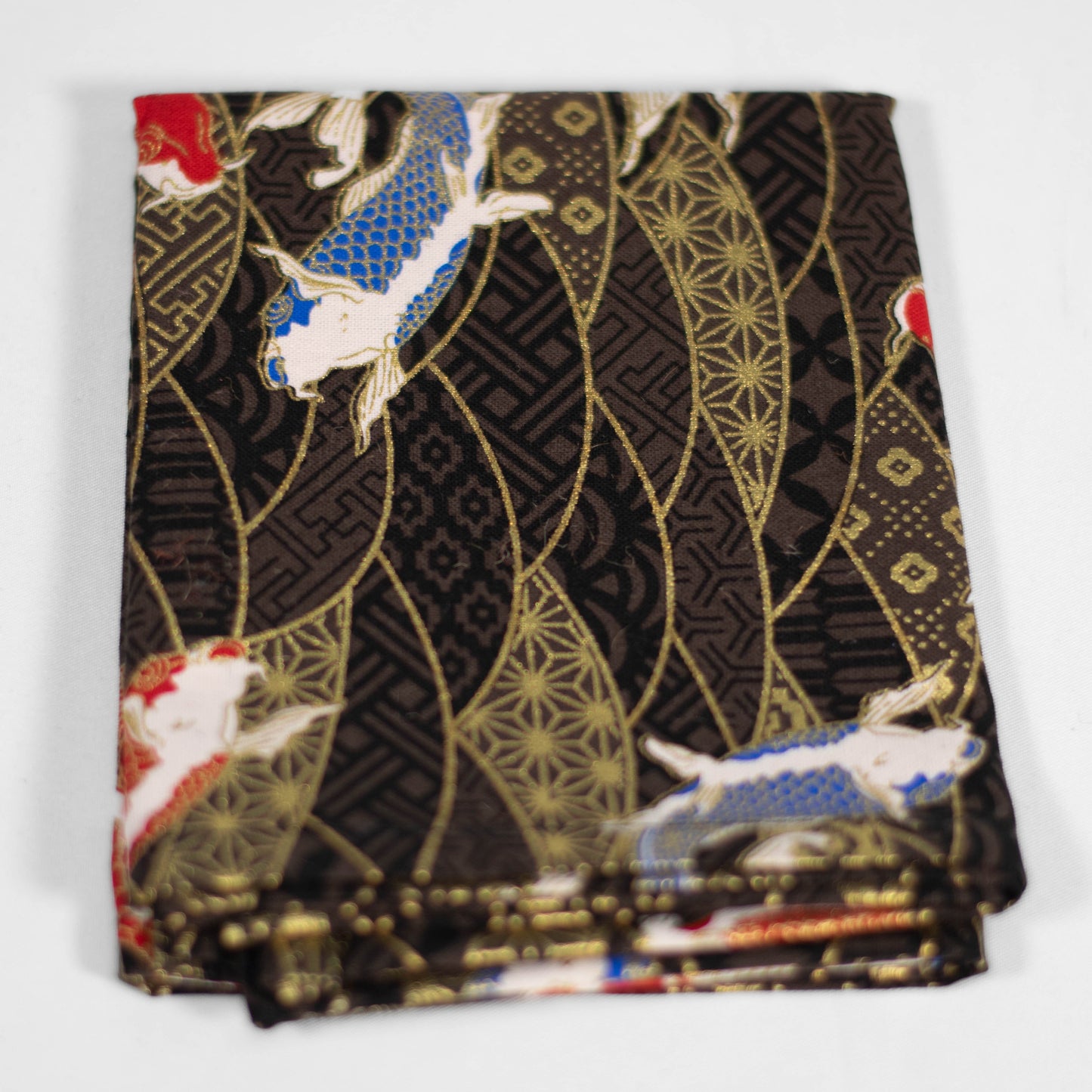 Blindfolds with patterns Tenugui Black with fish Bundle of 3 assorted