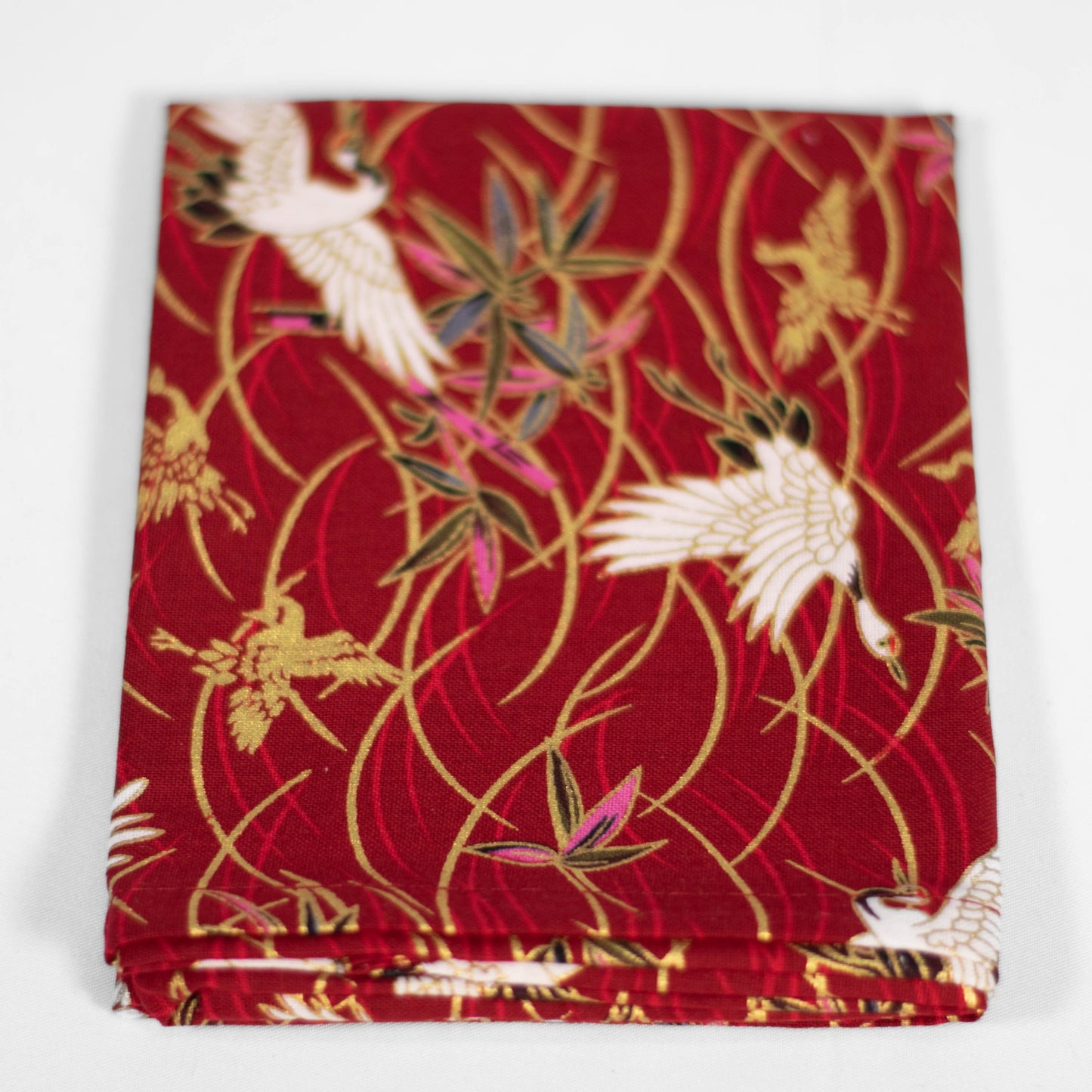 Blindfolds with patterns Tenugui Red with cranes Bundle of 3 assorted