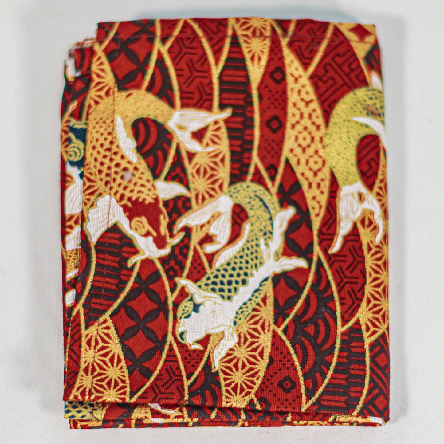 Blindfolds with patterns Tenugui Red with fish Bundle of 3 assorted